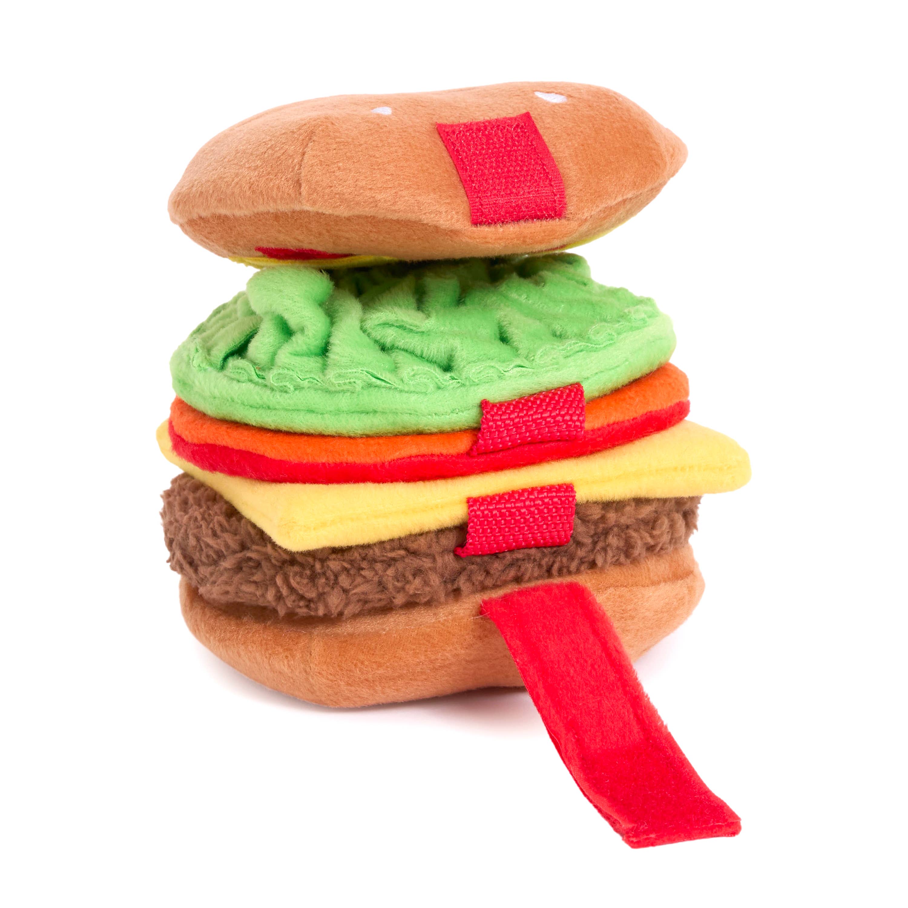 Beschäftigungsspielzeug | Snufflerz Stacks Cheeseburger - Hundespielzeug