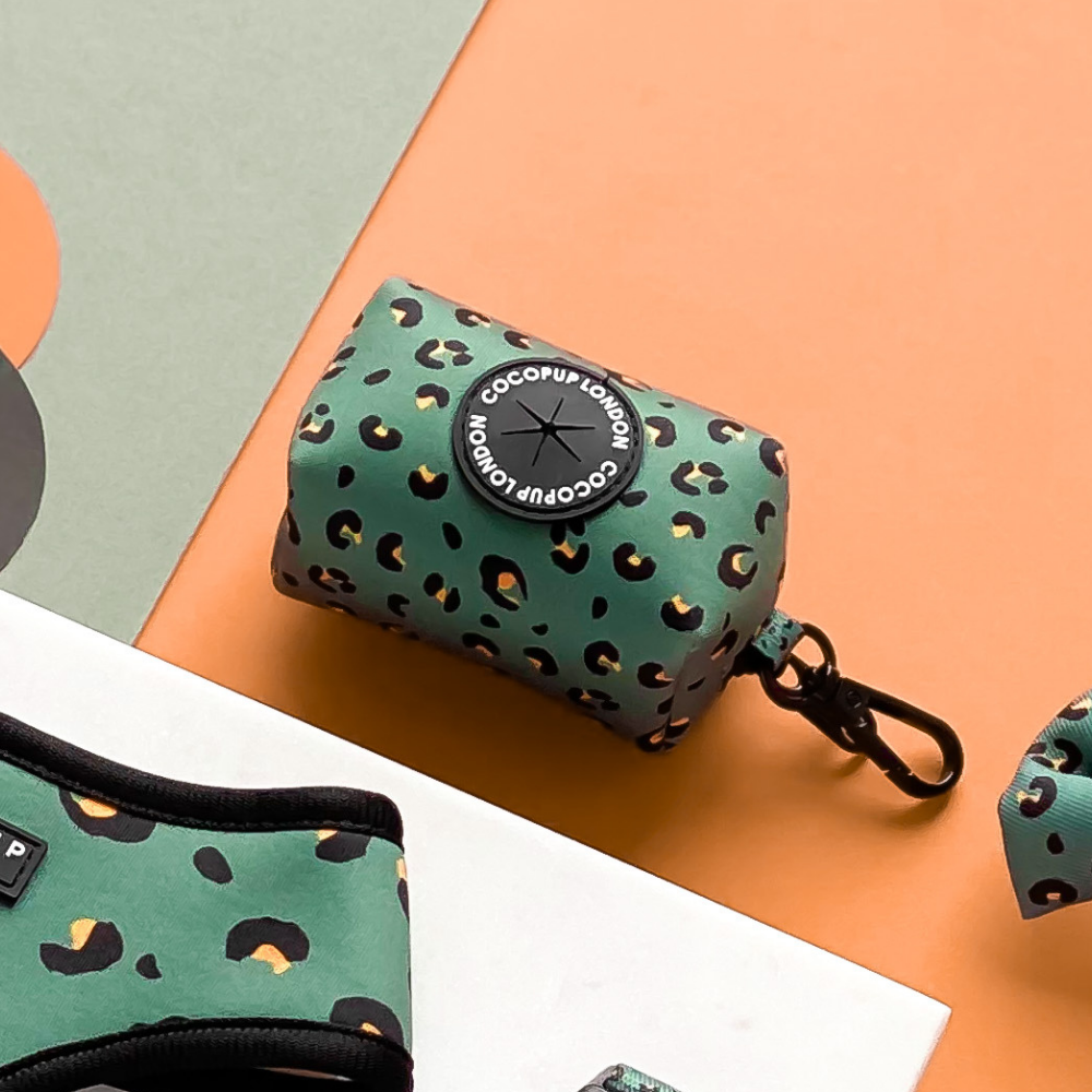 Kotbeutelspender | Khaki Leopard - Kotbeutelspender