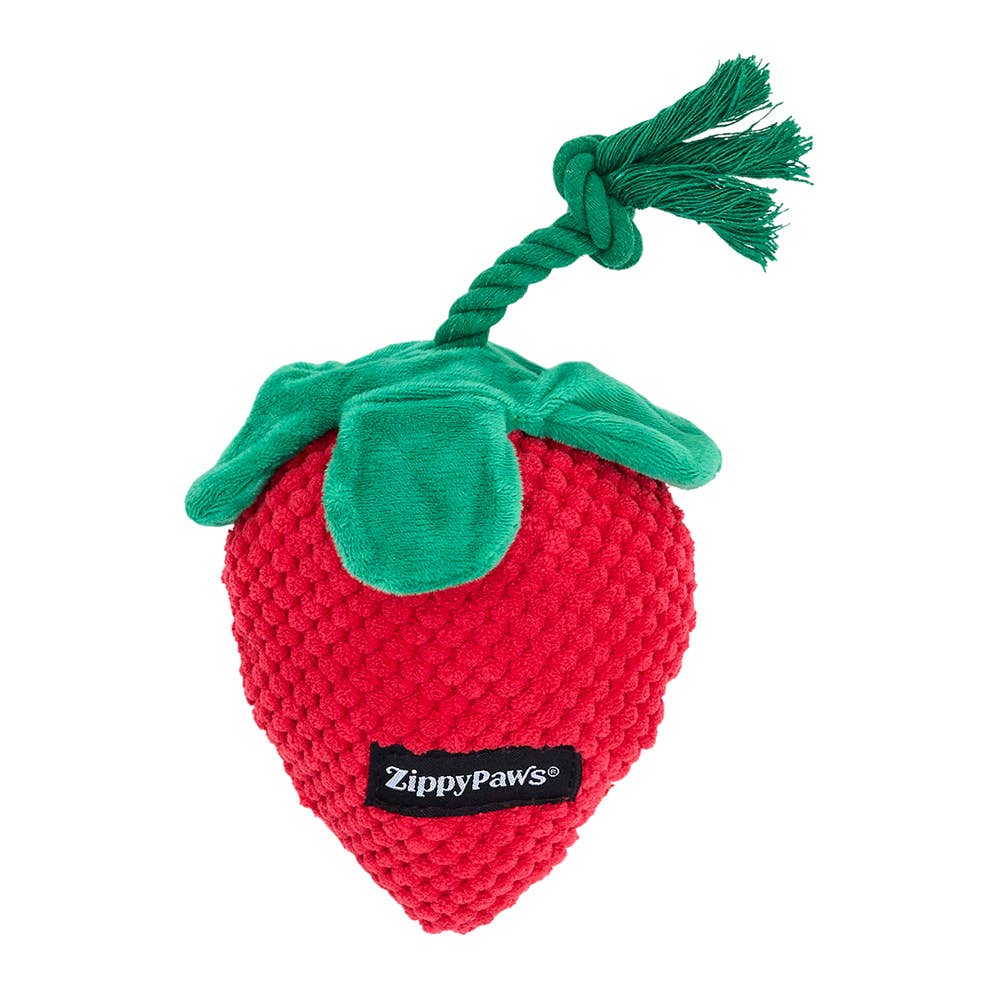 Hundespielzeug | Crinkle Crops Erdbeere - Hundespielzeug