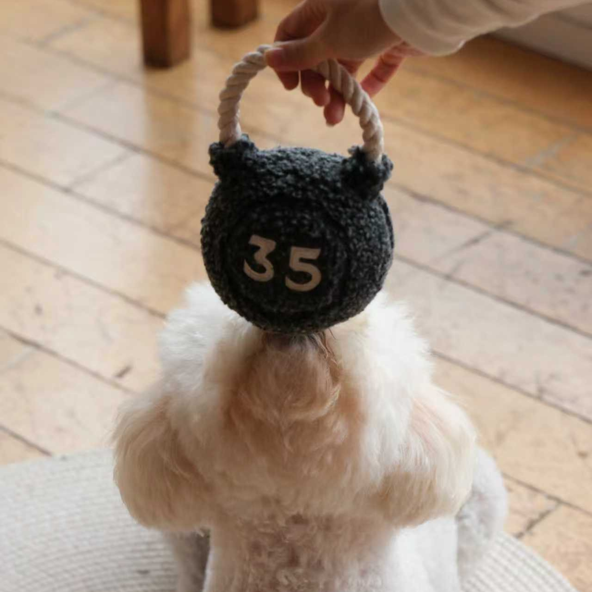 KETTLEBELL Hundespielzeug aus Bouclé