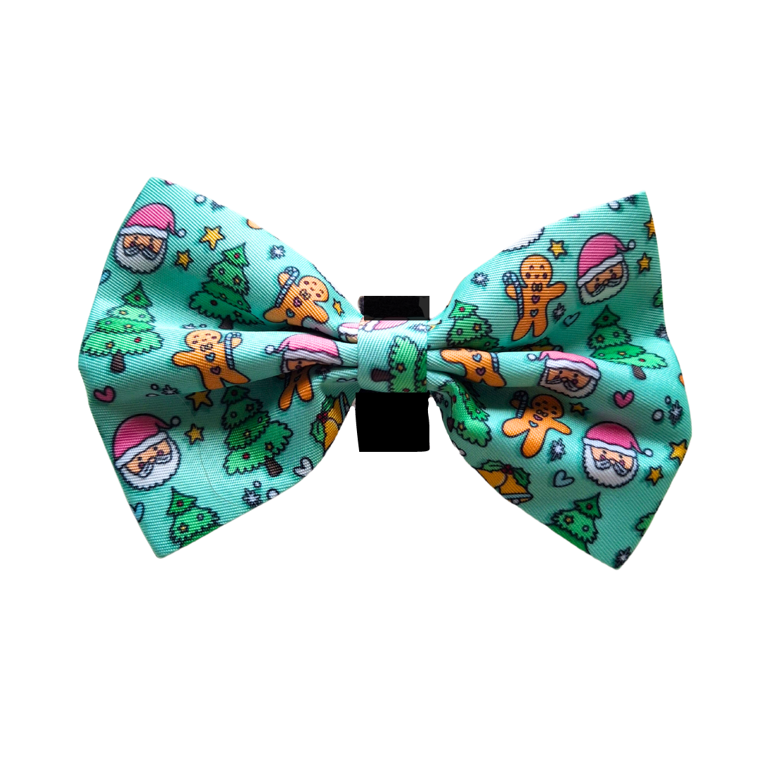 Weihnachtsfliege für Hunde | Jolly Santa - Halstuch