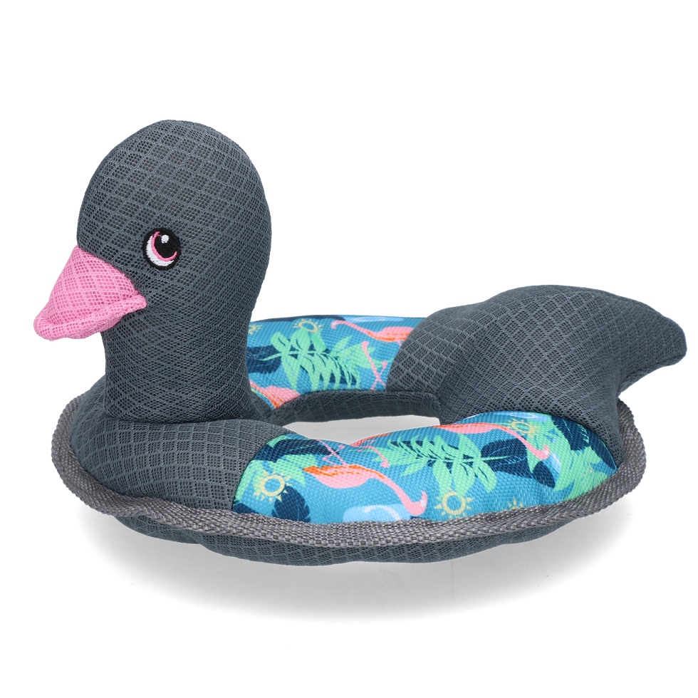 Wasserspielzeug für Hunde | CoolPets Ring Ducky - Flamingo - Wasserspielzeug