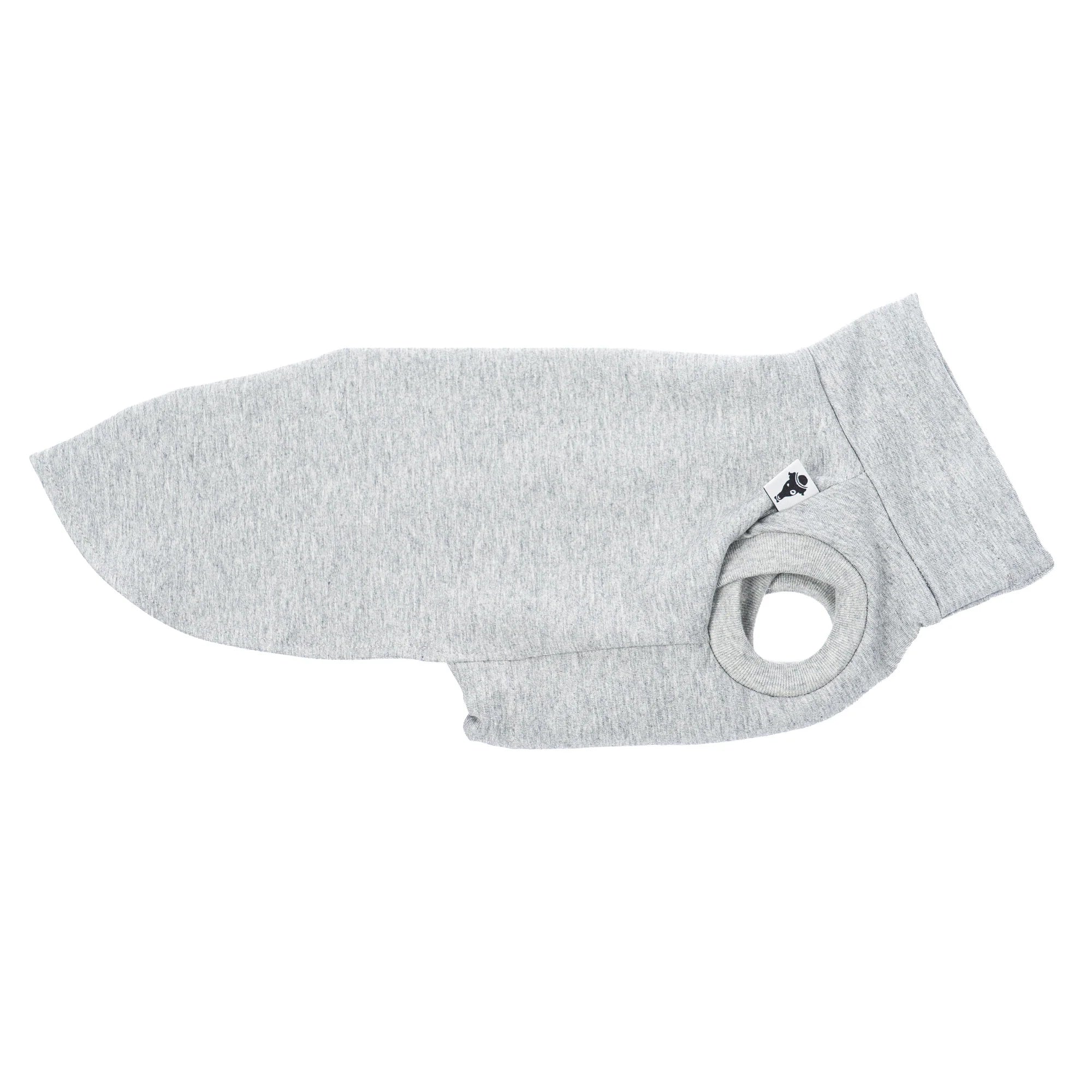 Cotton Shirt für Dackel | Grey Melange - Hundepullover