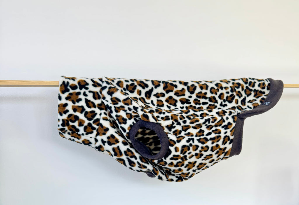 Fleecepullover voor grote honden | Luipaard - Hondentrui