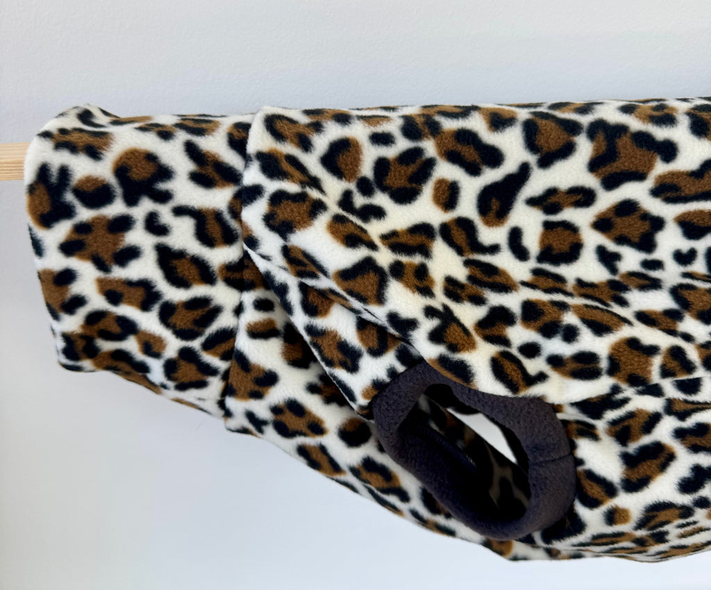 Fleecepullover voor grote honden | Luipaard - Hondentrui