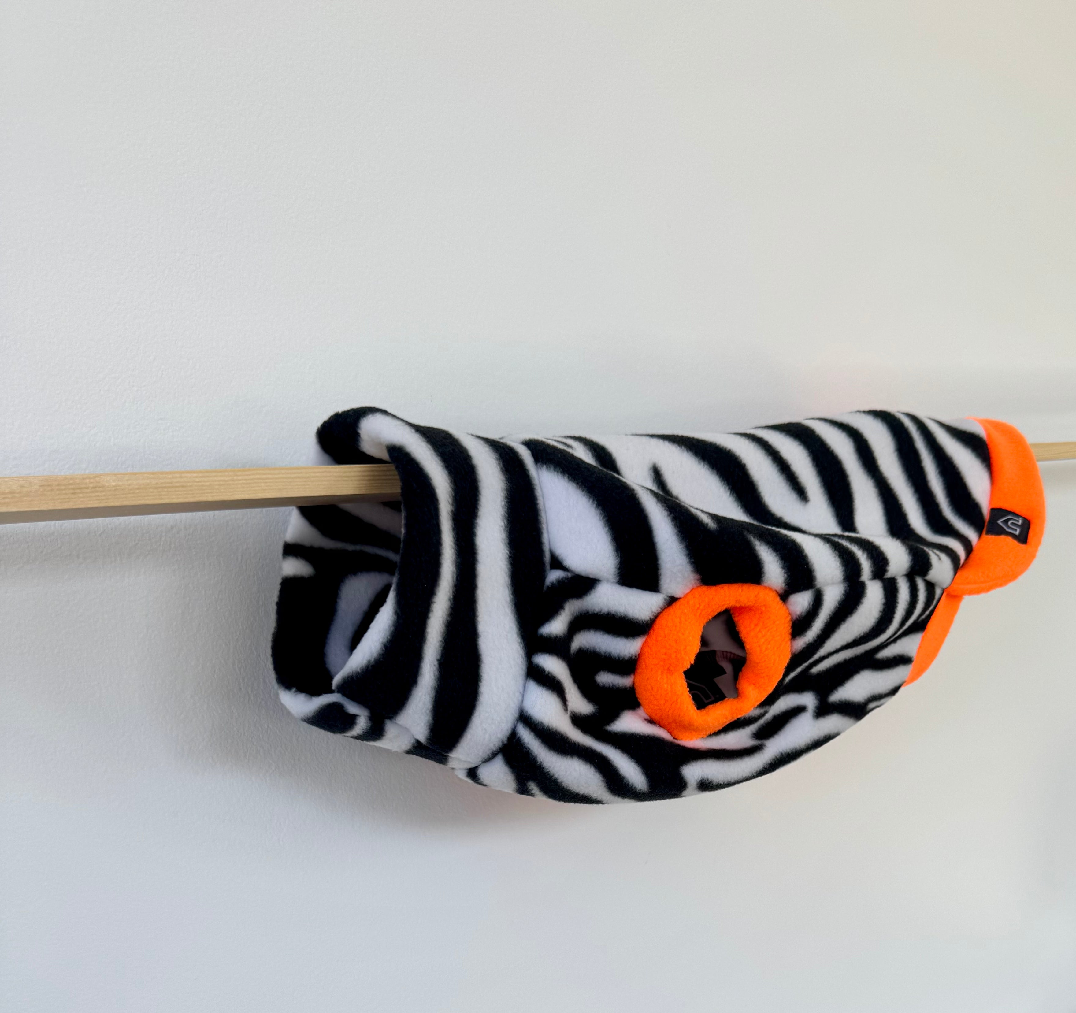 Dackel Fleecepullover | Zebra - Hundepullover