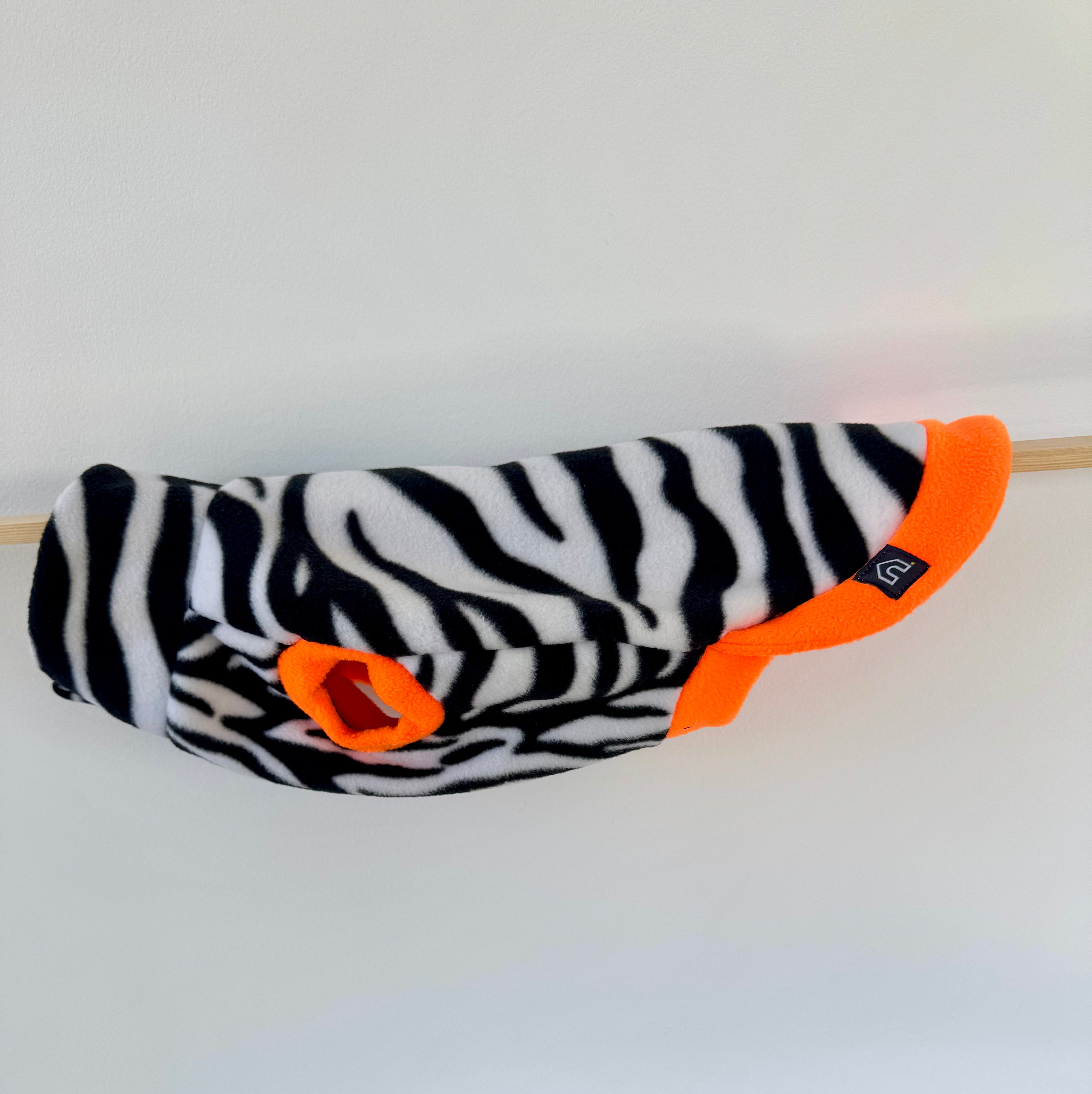 Dackel Fleecepullover | Zebra - Hundepullover