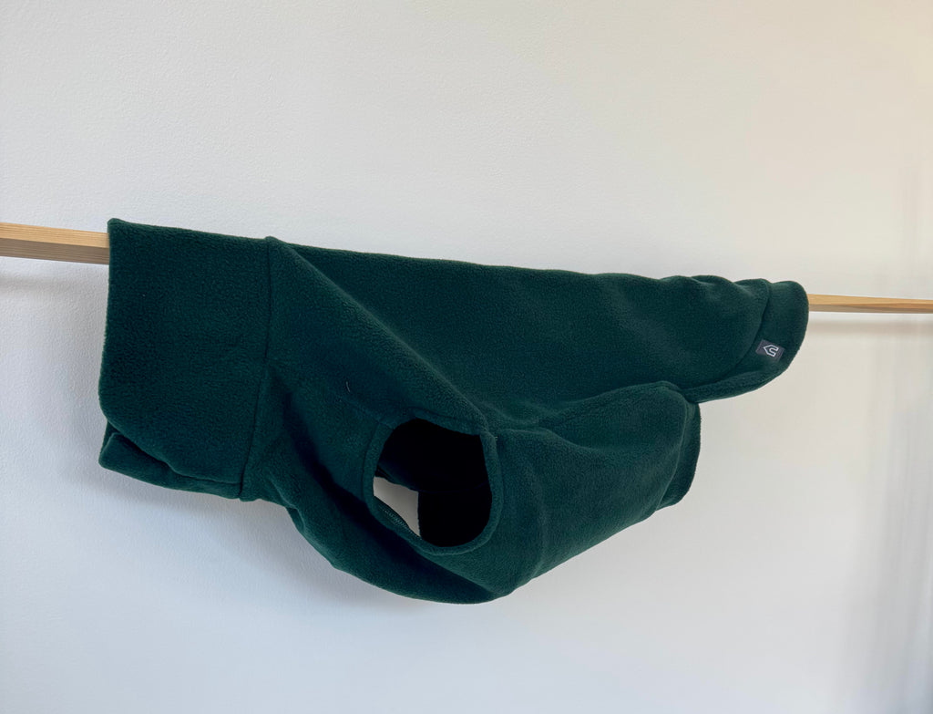 Fleecepullover für grosse Hunde | Racing Green - Hundepullover