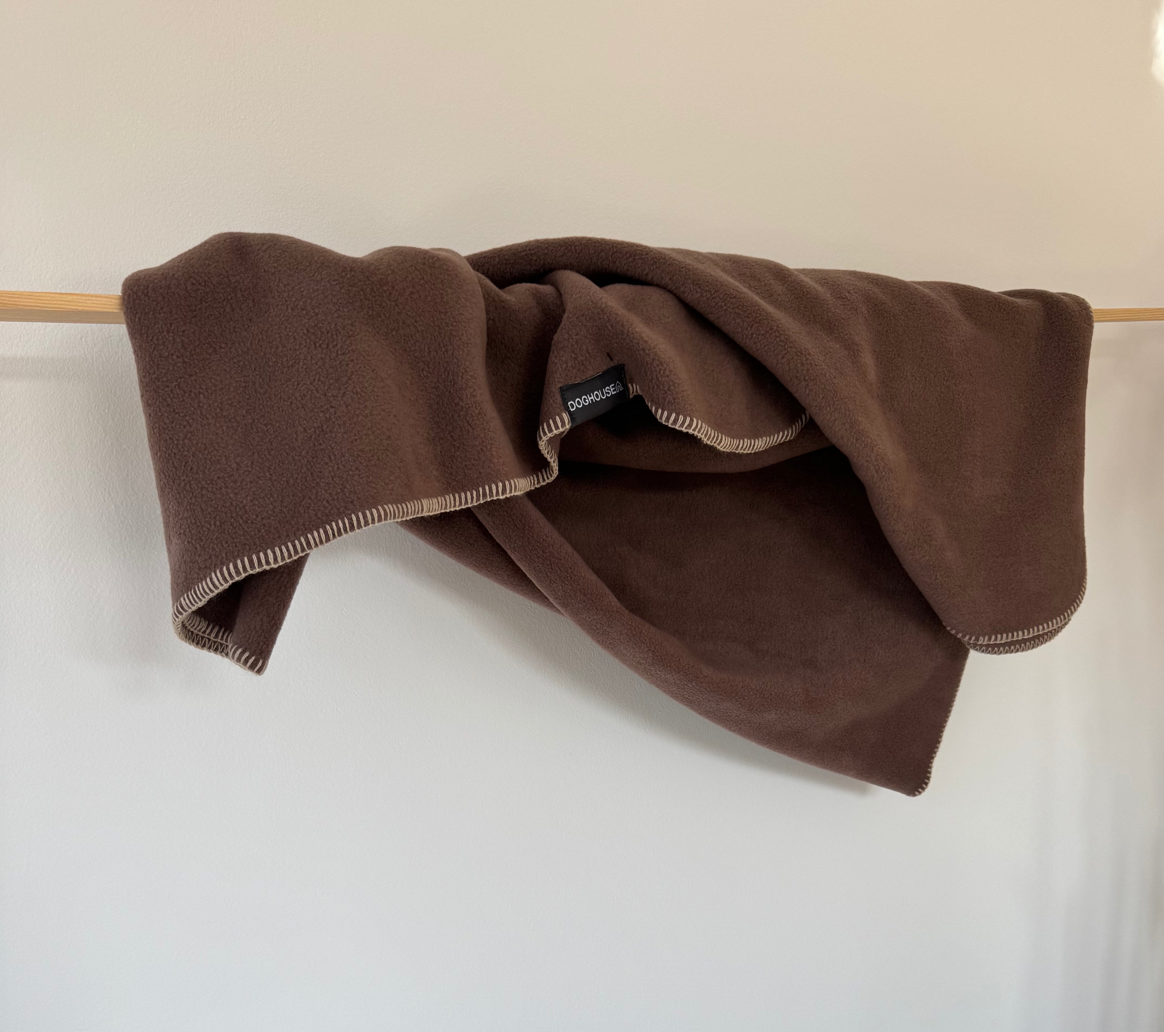Hundedecke aus Polarfleece | Mokka-Beige - Hundedecke