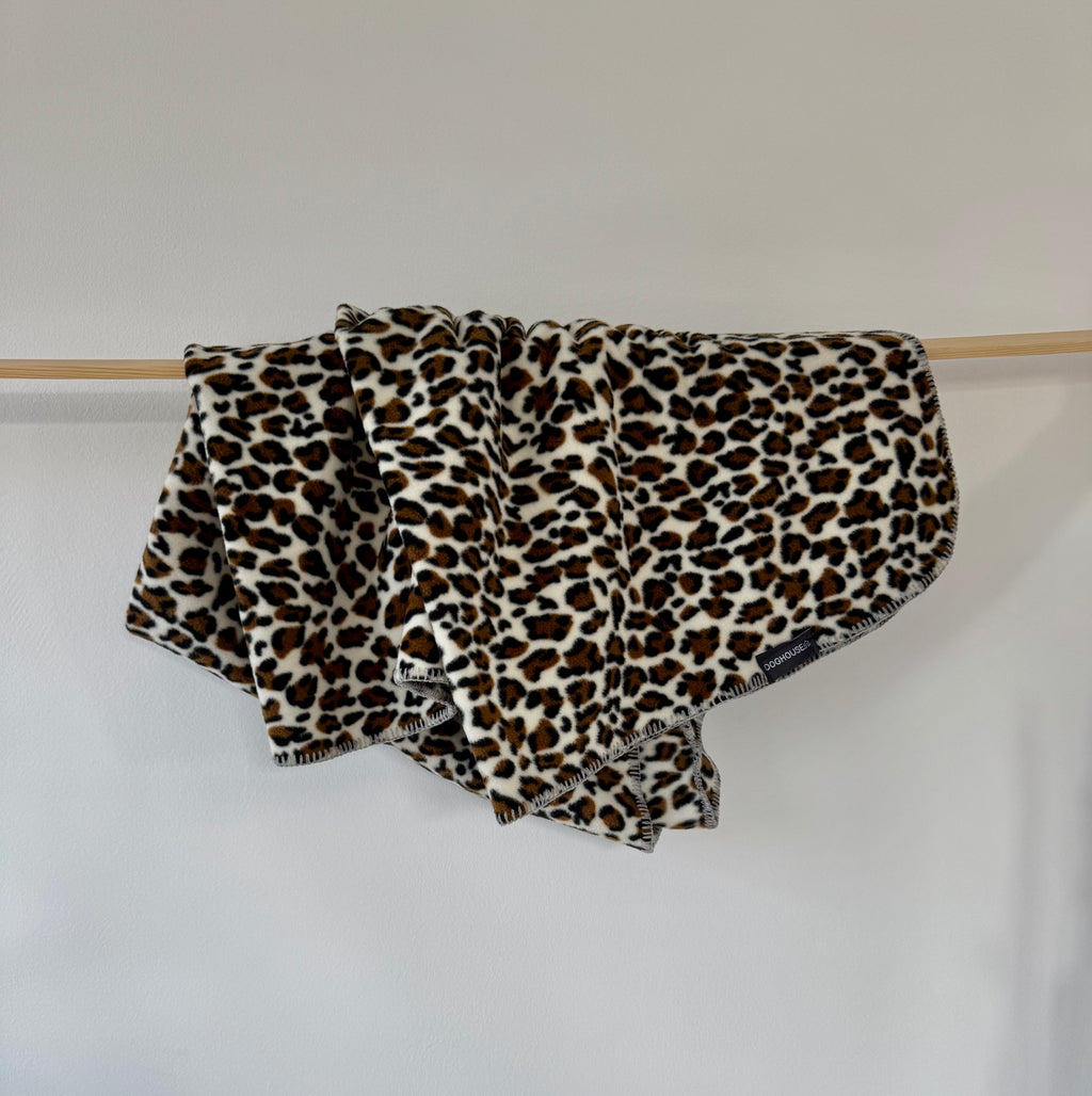 Hundedecke aus Polarfleece | Leo-Muster - Hundedecke