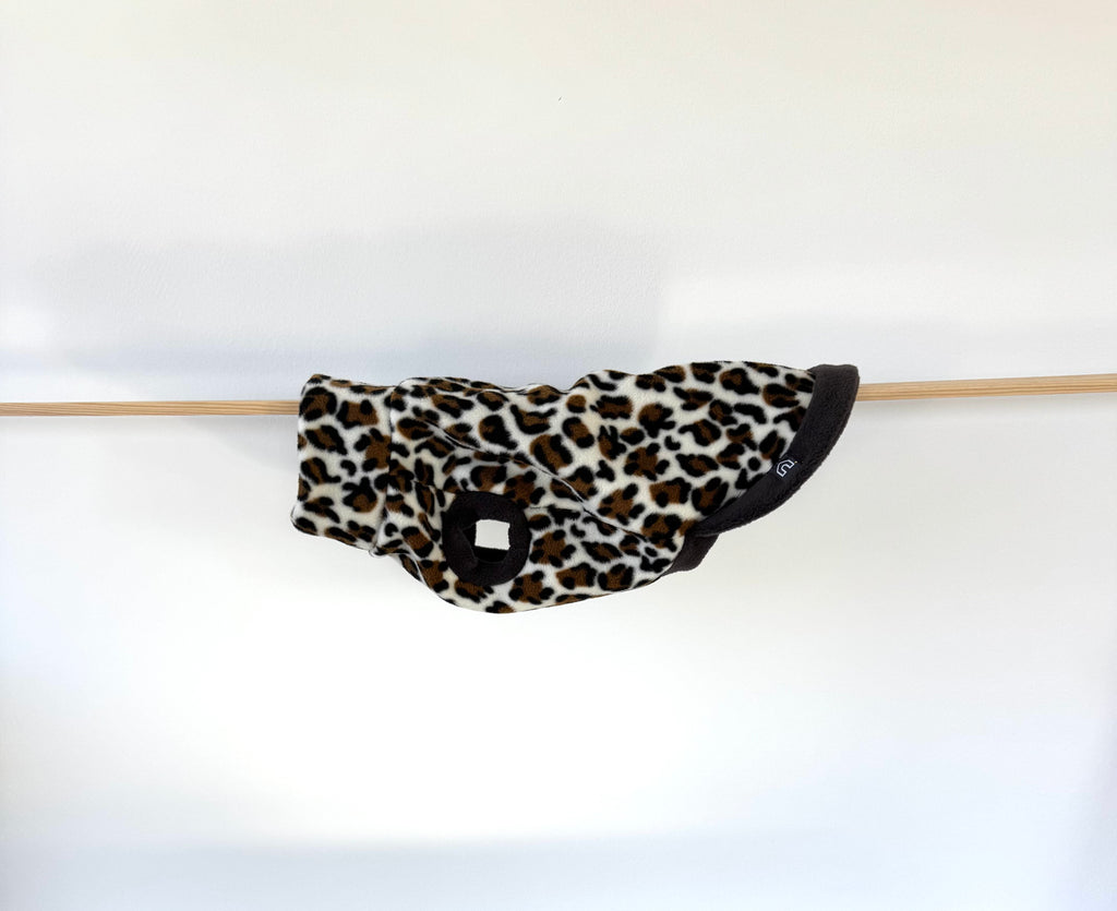 Dackel Fleecepullover | Leopard - Hundepullover