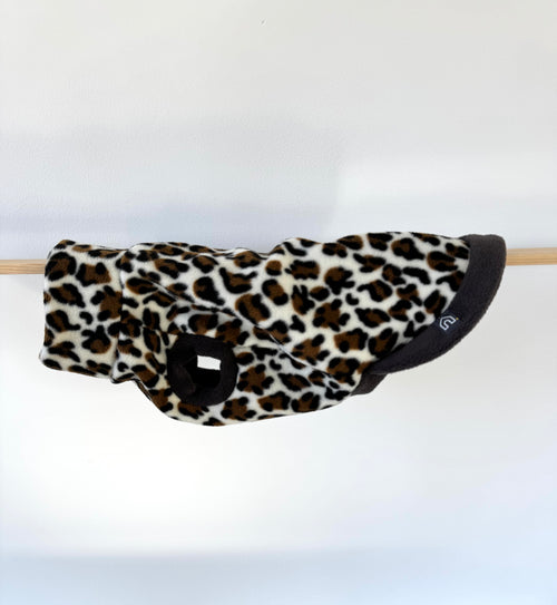 Dackel Fleecepullover | Leopard - Hundepullover