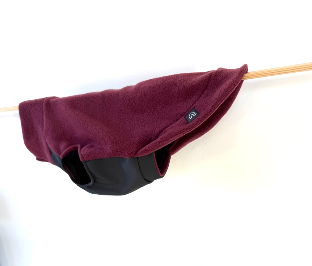 Standard Dackel Fleecepullover | mit wasserdichtem Baucheinsatz | Dusty Rose - Hundepullover