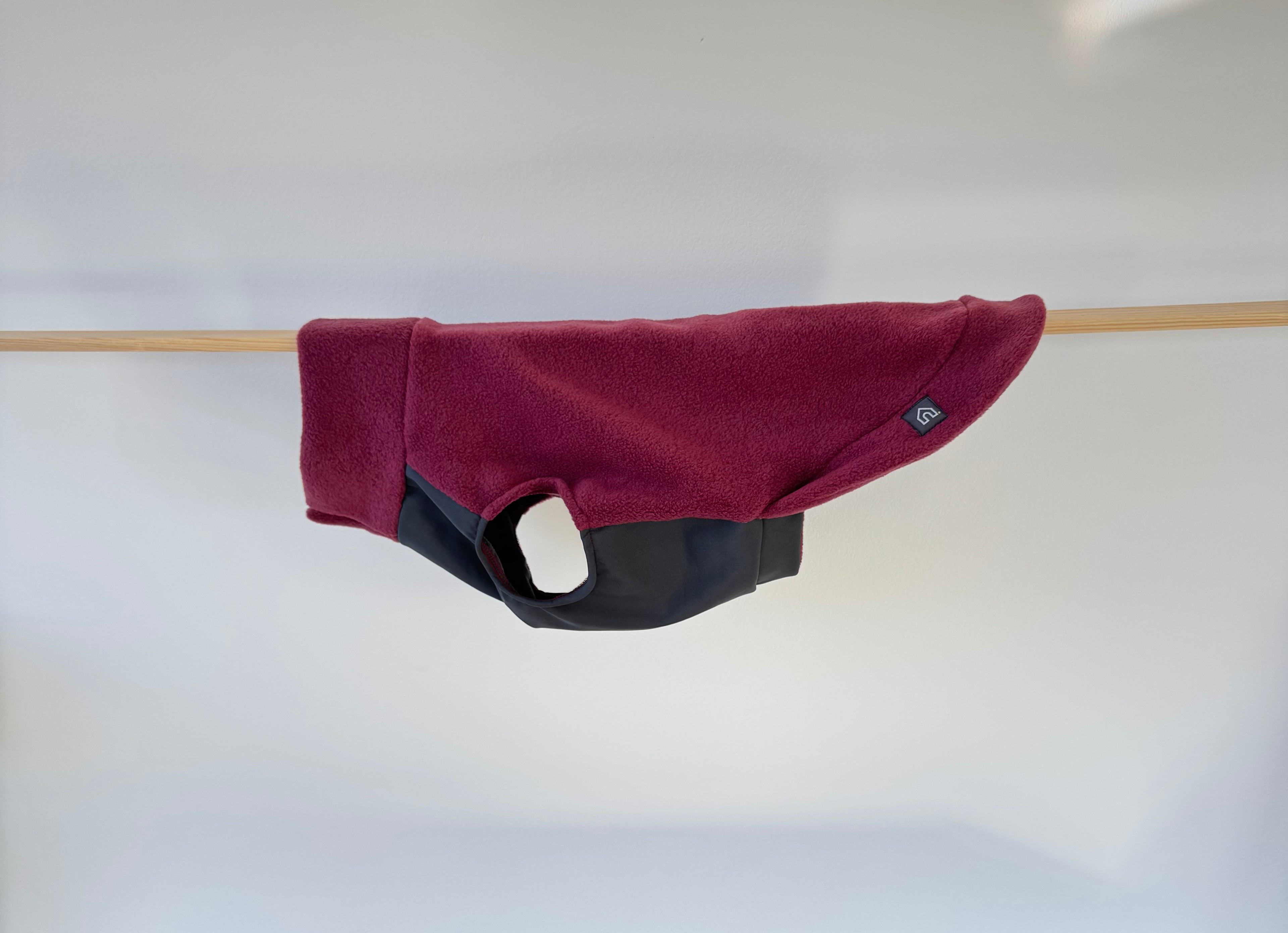 Standard Dackel Fleecepullover | mit wasserdichtem Baucheinsatz | Dusty Rose - Hundepullover