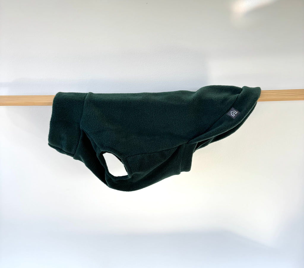 Fleecepullover für mittelgroße Hunde | Racing Green - Racing Green - Hundepullover
