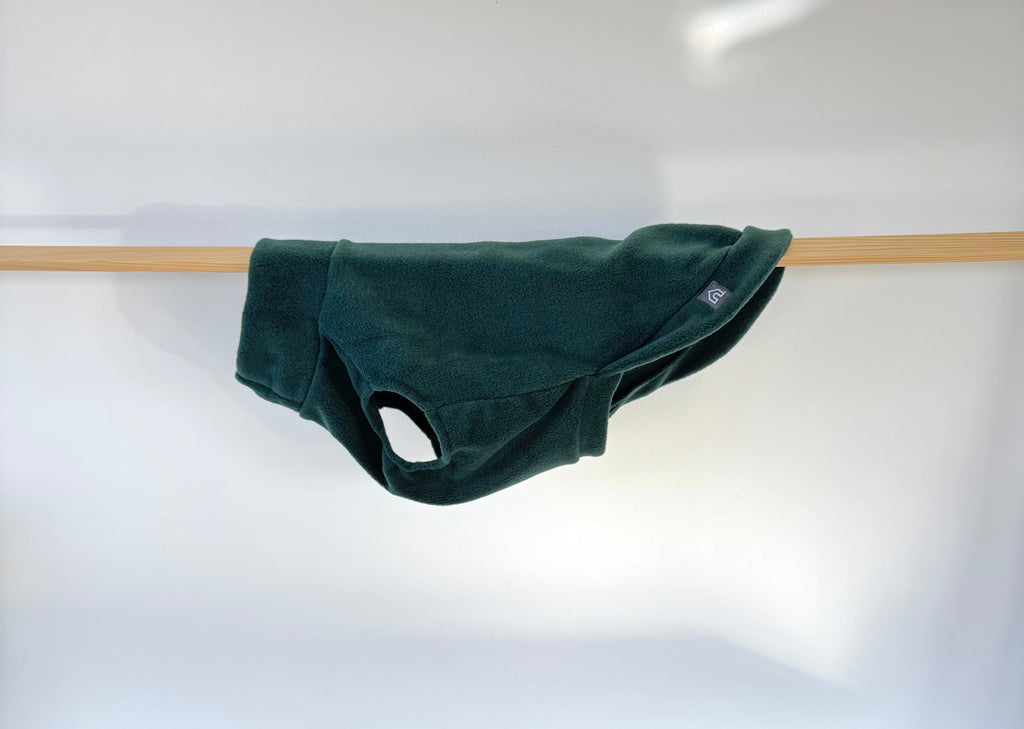Fleecepullover für mittelgroße Hunde | Racing Green - Racing Green - Hundepullover