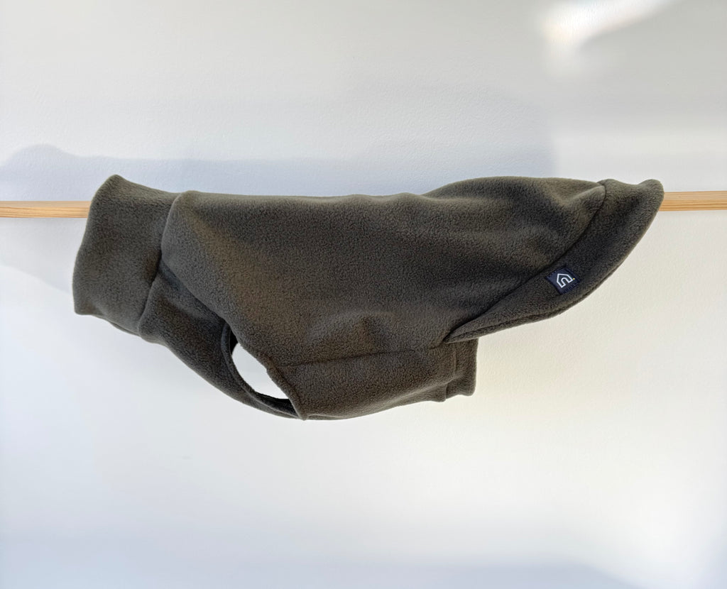 Fleecepullover für mittelgroße Hunde | Olive - Olive - Hundepullover