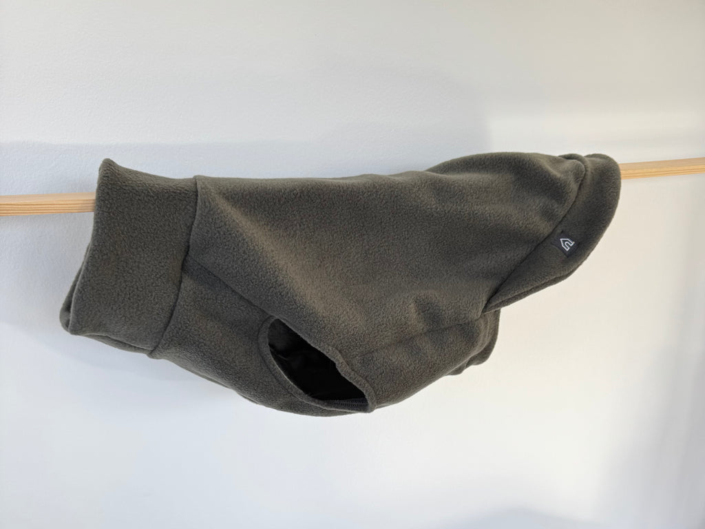Fleecepullover für mittelgroße Hunde | Olive - Olive - Hundepullover