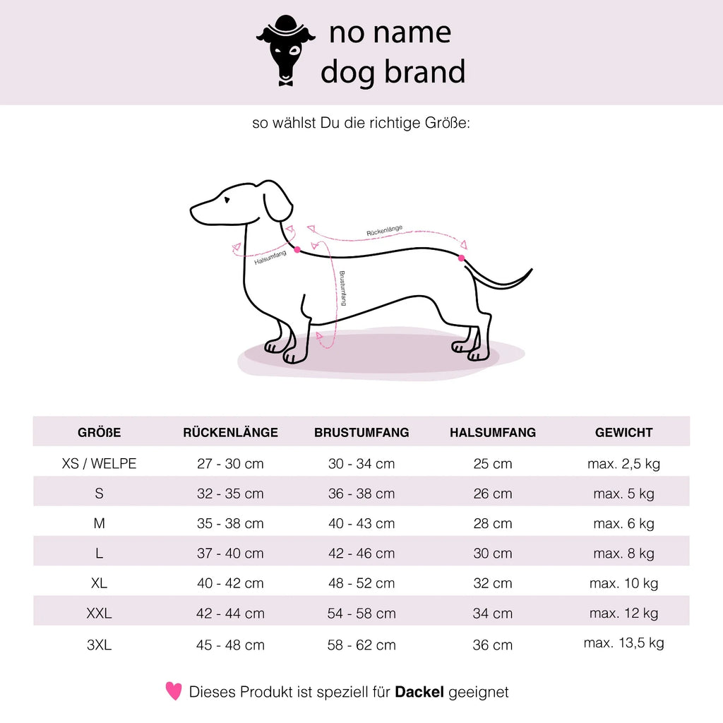 Long Shirt für Dackel - Hundepullover