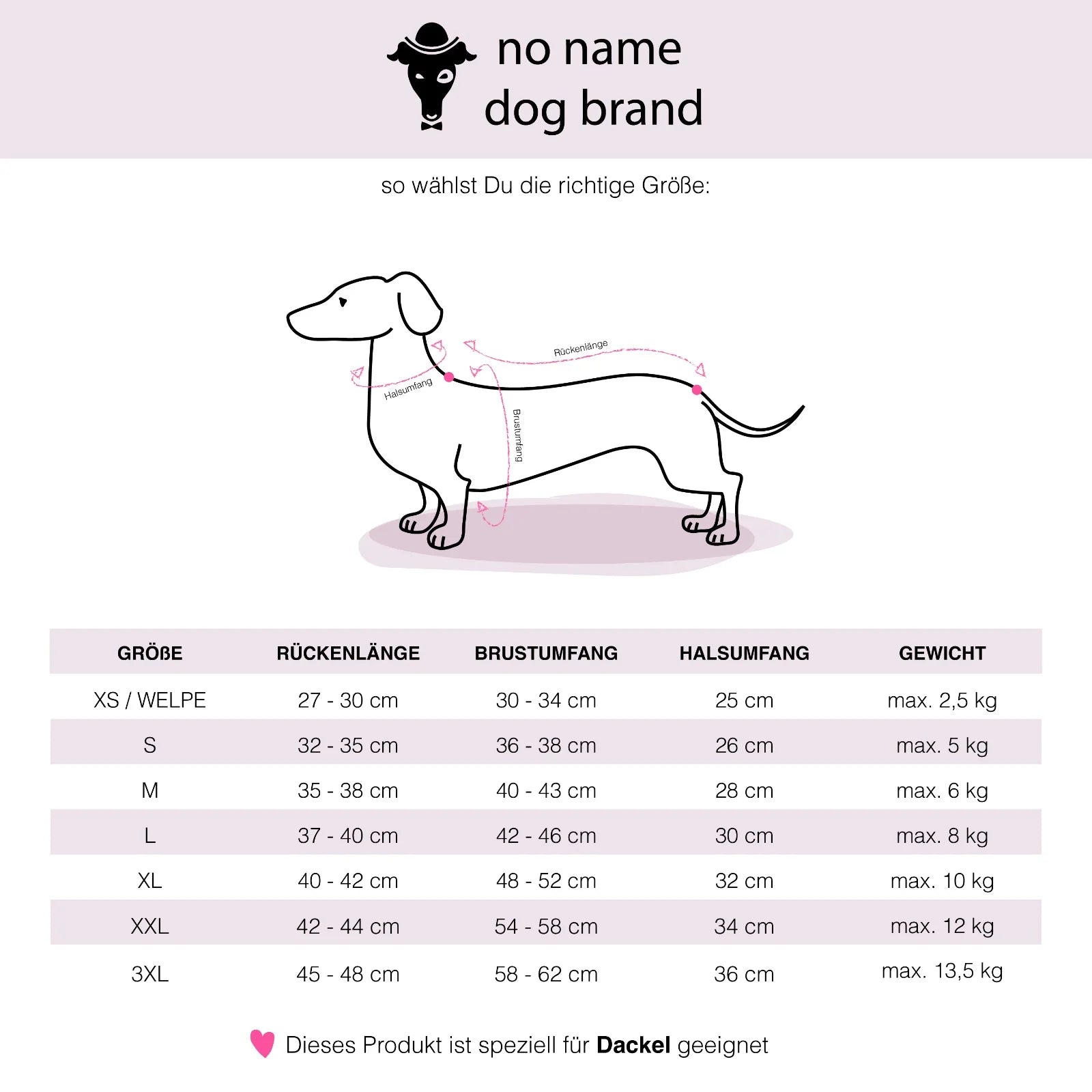 Long Shirt für Dackel - Hundepullover