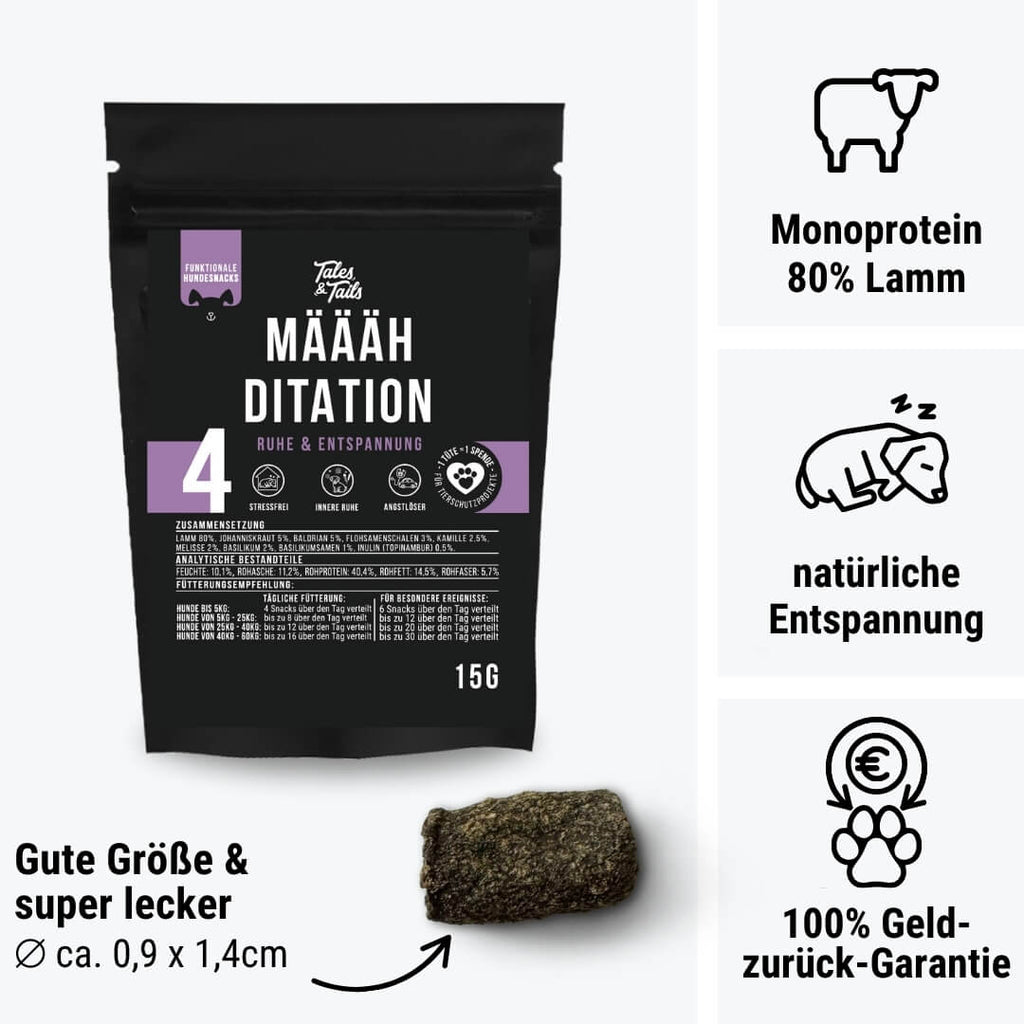 Beruhigungs Snack Hund | Määäditation - 15g | Probe - Beruhigung