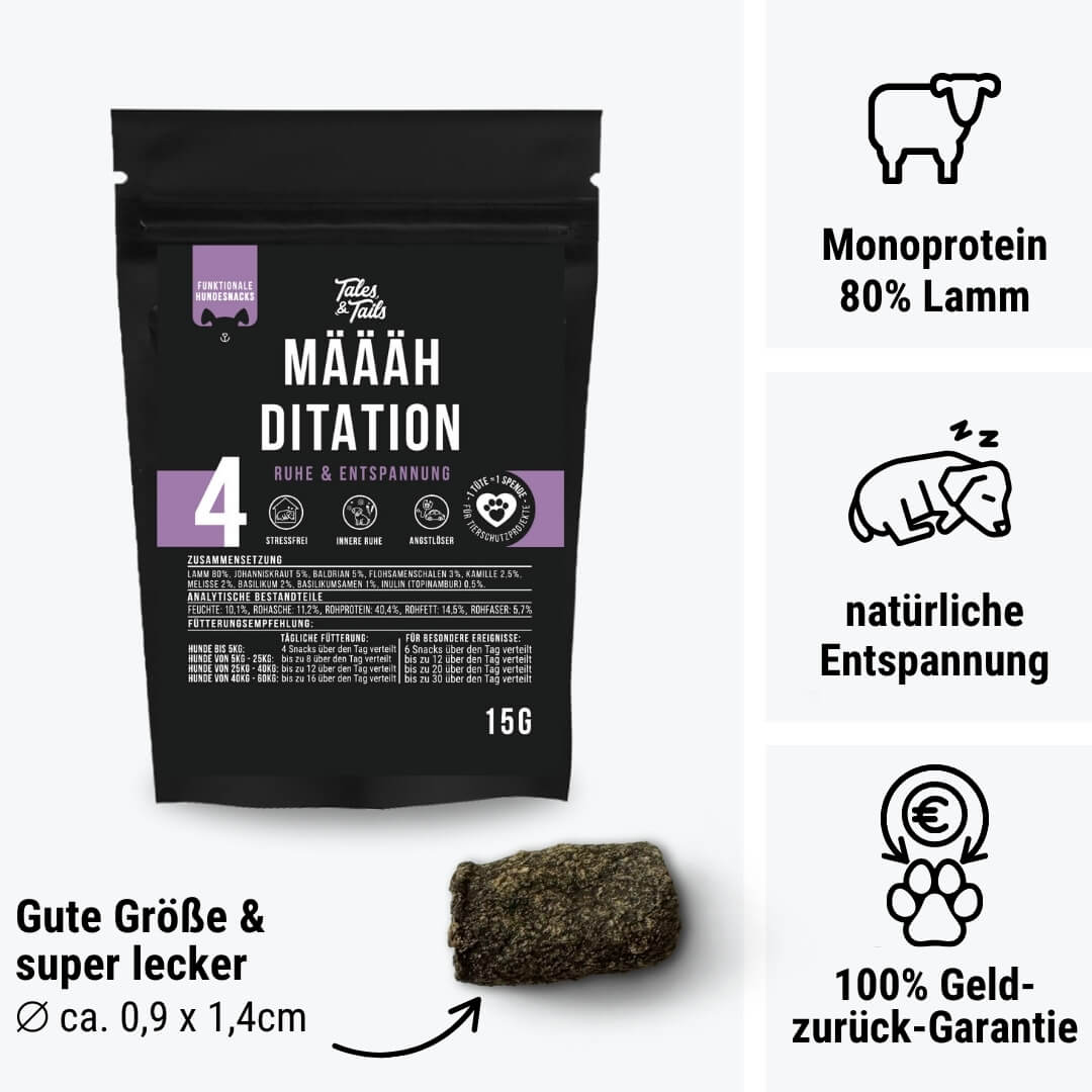 Beruhigungs Snack Hund | Määäditation - 15g | Probe - Beruhigung