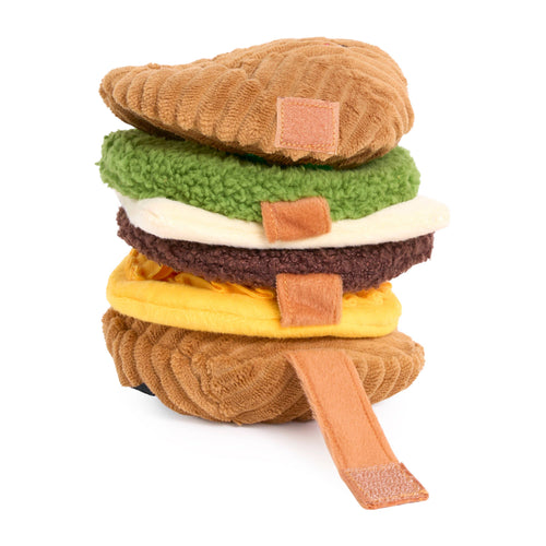 Beschäftigungsspielzeug | Snufflerz Stacks Frühstückssandwich - Hundespielzeug