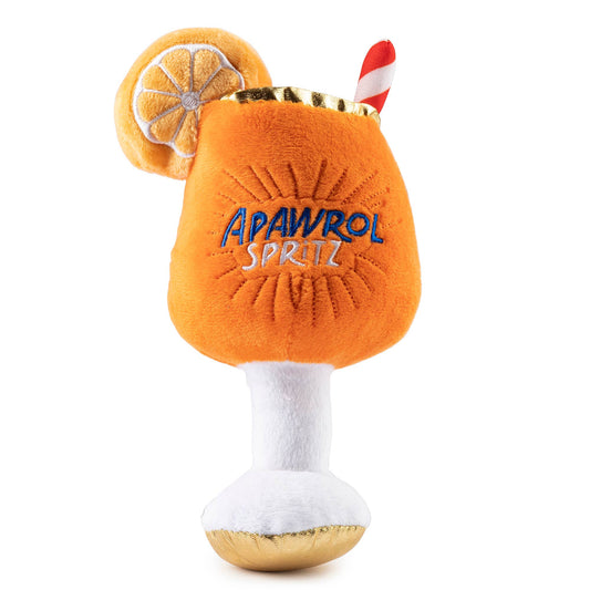 Apawrol Spritz Hundespielzeug in Frontansicht – quietschend & kuschelweich