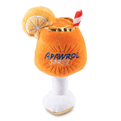 Apawrol Spritz Hundespielzeug – Rückseite des Plüschtieres