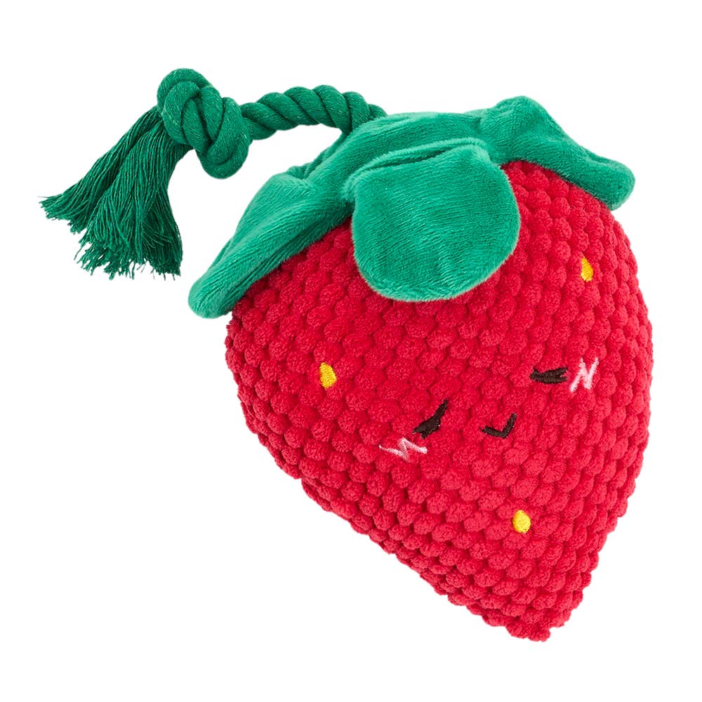 Hundespielzeug | Crinkle Crops Erdbeere - Hundespielzeug