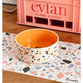 De Bandit-Keramiekbak van French Bandit – stijlvol gestippeld ontwerp, perfect voor honden & katten.
