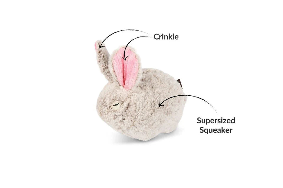 Kuscheltier für Hunde mit Knisterohren & recycelter Füllung