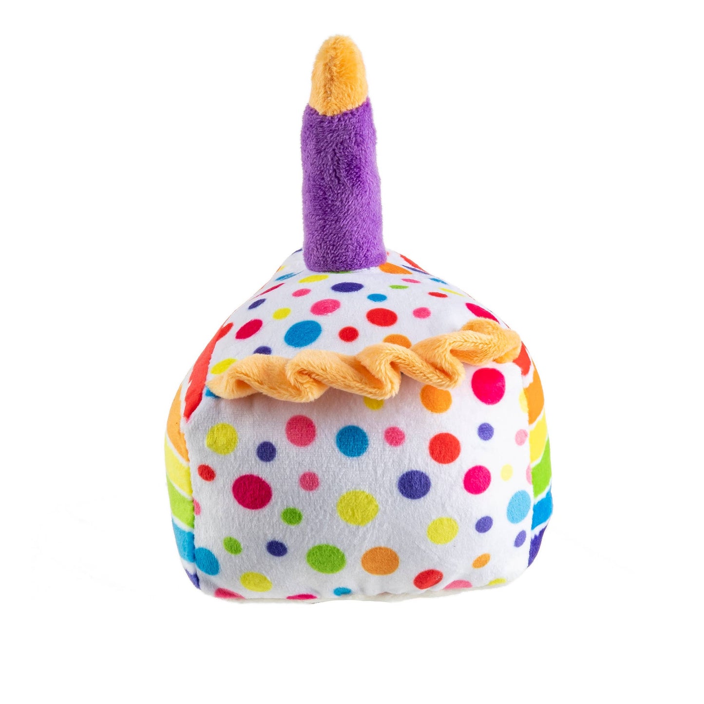 Birthday Cake Slice Spielzeug von Haute Diggity Dog – komplette Vorderansicht
