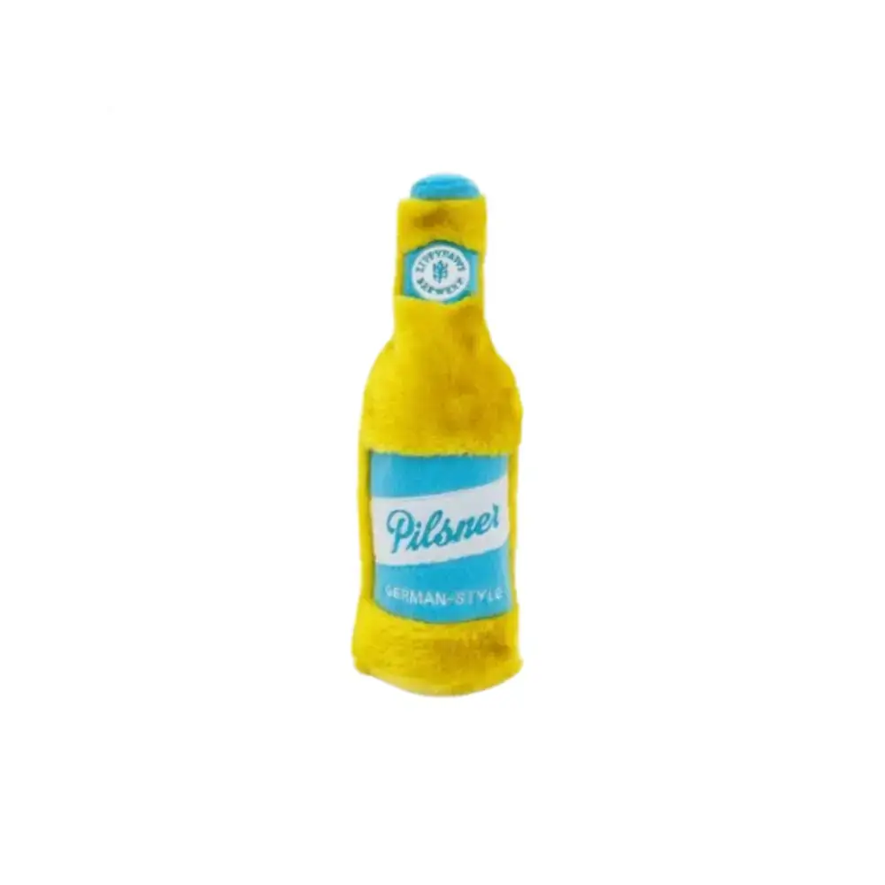 CHEERS! Hundespielzeug – interaktive Bierflasche mit Quietschverschluss für maximalen Spielspaß.