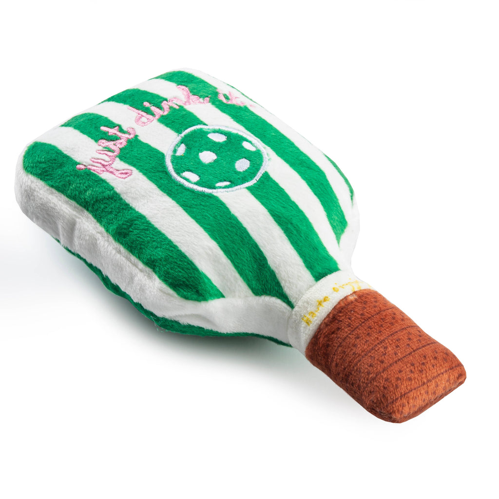 Hundespielzeug Pickleball-Paddel | grüne Streifen - Hundespielzeug