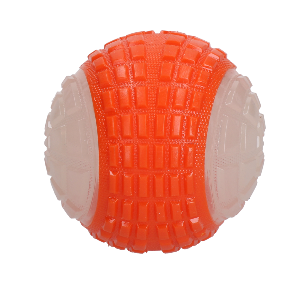 Hundespielzeug Ball Glow in the Dark | Orange - Hundespielzeug