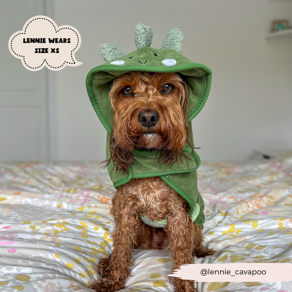 Hunde Bademantel | Dinopup - Hundebademantel