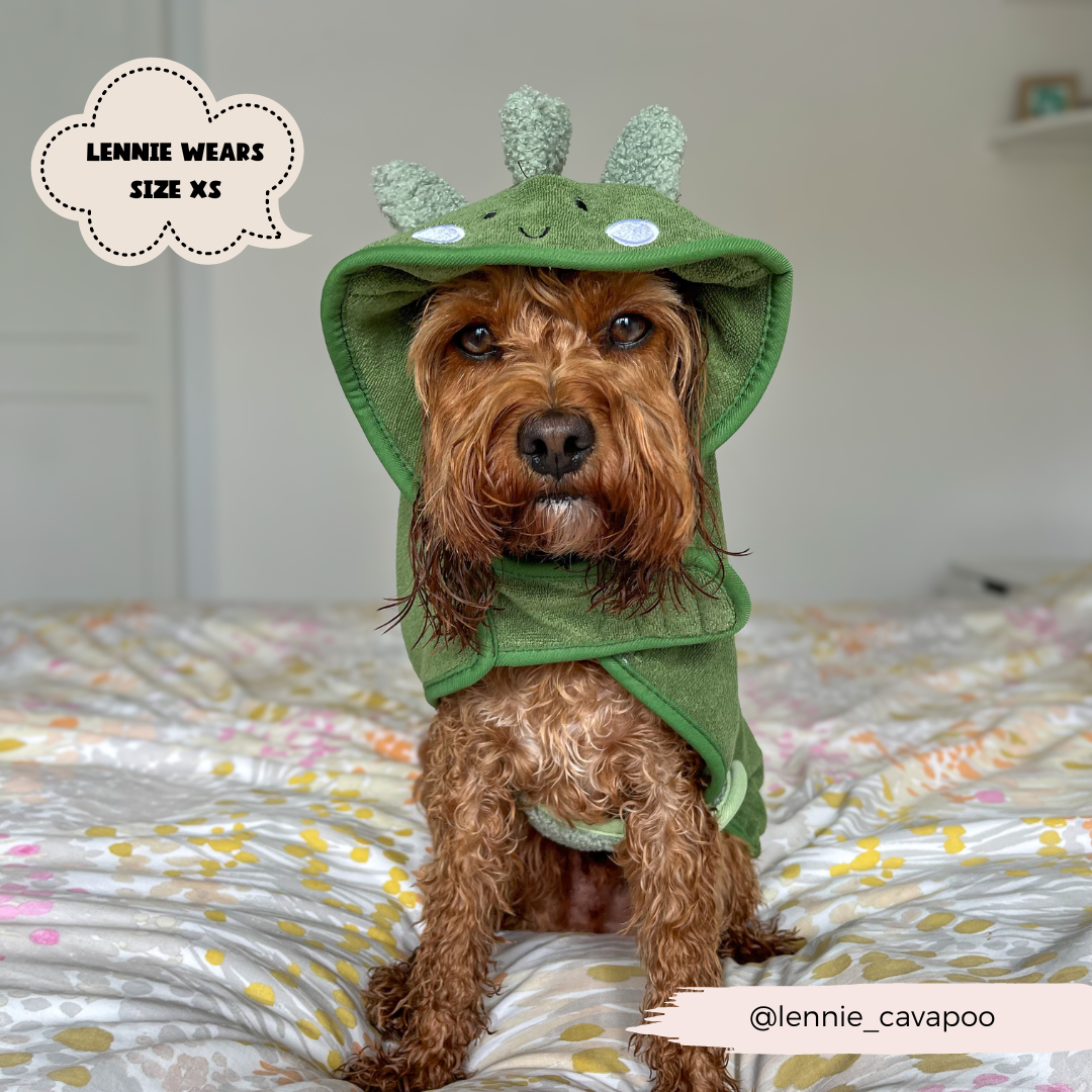 Hunde Bademantel | Dinopup - Hundebademantel