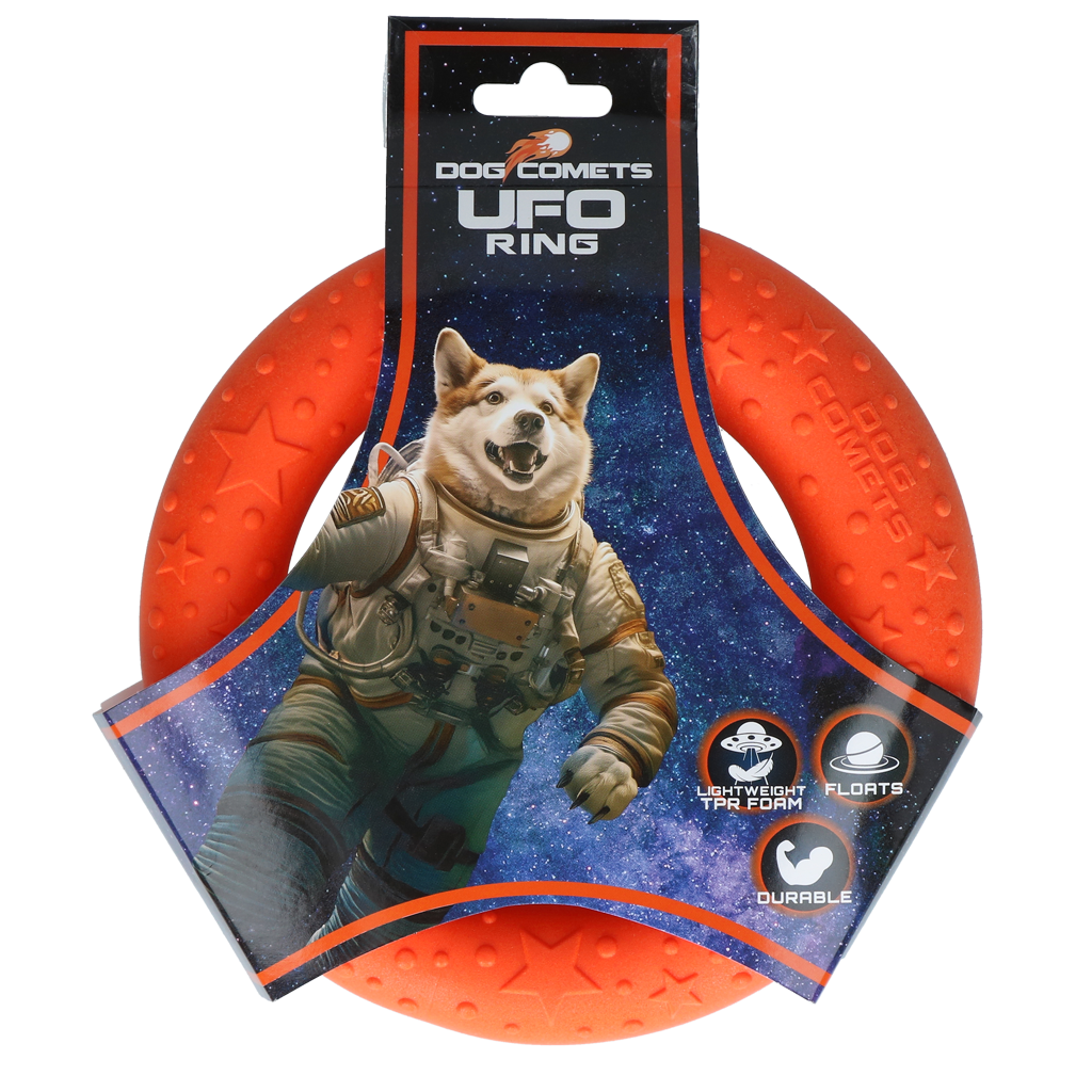 Wasserspielzeug Hund | Dog Comets UFO Ring Orange - Wasserspielzeug