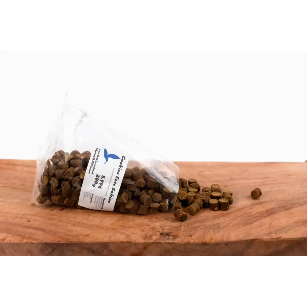 Enten Softies von Cookies Laden – weiche, gluten- & getreidefreie Hundeleckerlis, ideal für Welpen, Training & empfindliche Hunde.