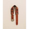 ETNA BROWN Hundehalsband von Buddys Dogwear – elegantes Boho-Design in Braun, handgefertigt aus Baumwolle und Rindsleder.