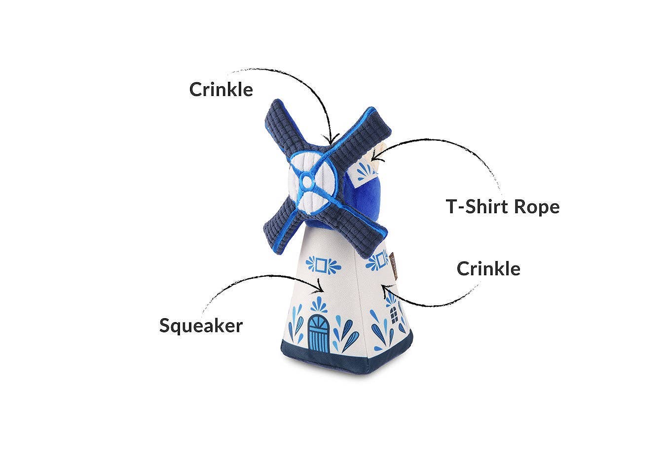 Hundespielzeug | Niederländische Windmühle - Hundespielzeug
