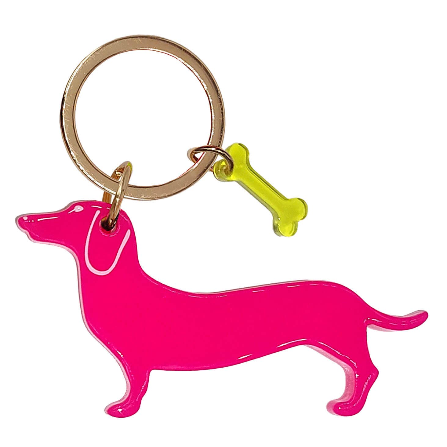 Schlüsselanhänger | Dackel Pink - Schlüsselanhänger