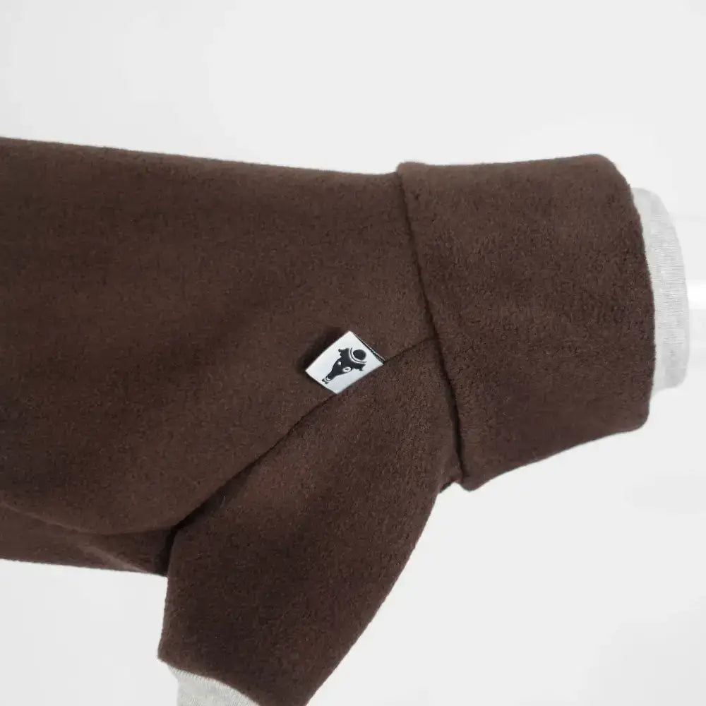 Fleece Overall für Dackel Brown - Hundepullover