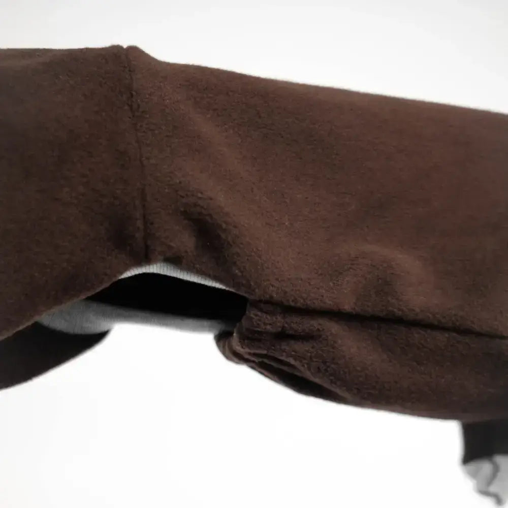 Fleece Overall für Dackel Brown - Hundepullover