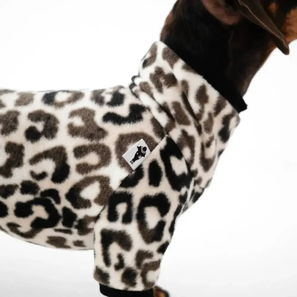 Fleece Overall für Dackel Leo - Hundepullover