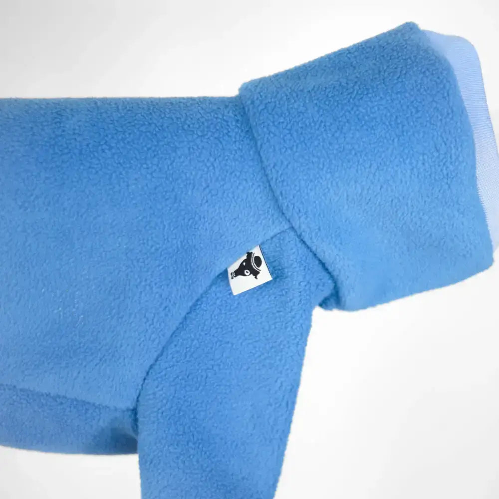 Fleece Overall für Dackel Sky Blue - Hundepullover