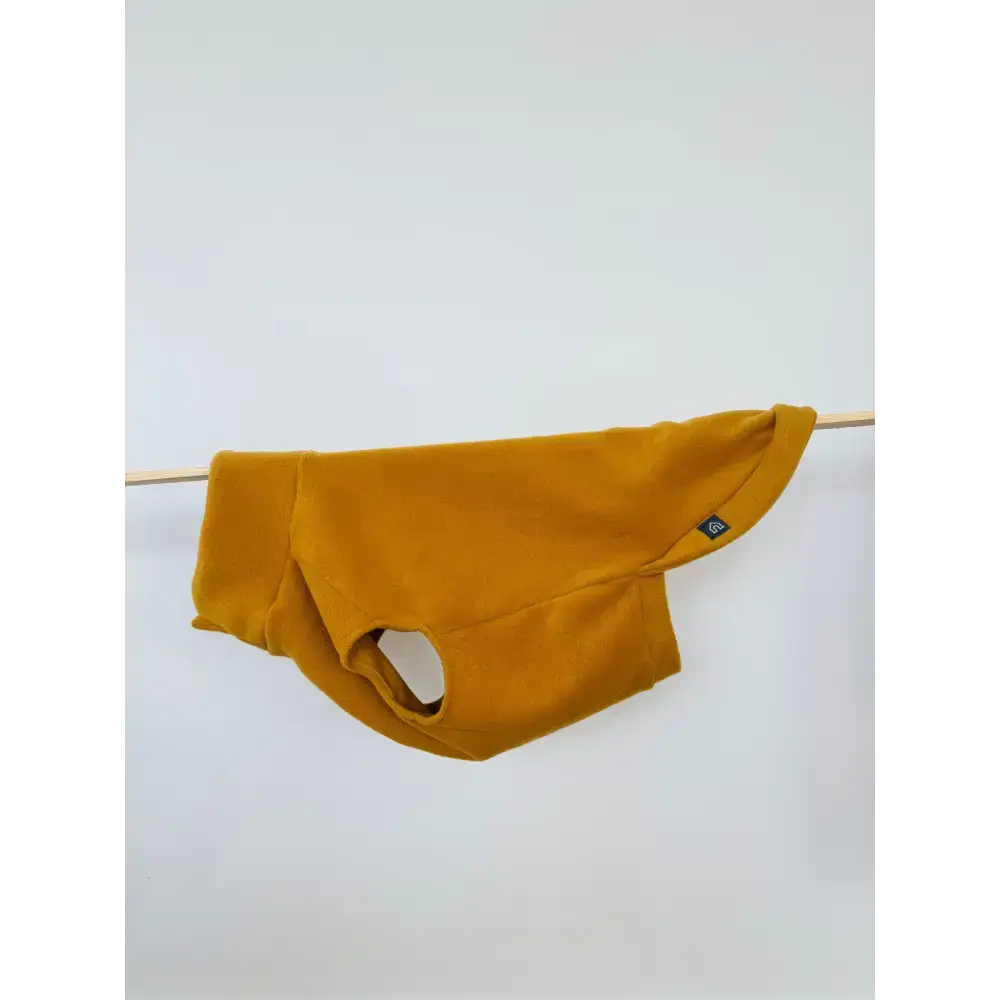 Fleecepullover für grosse Hunde // Senf - Hundepullover
