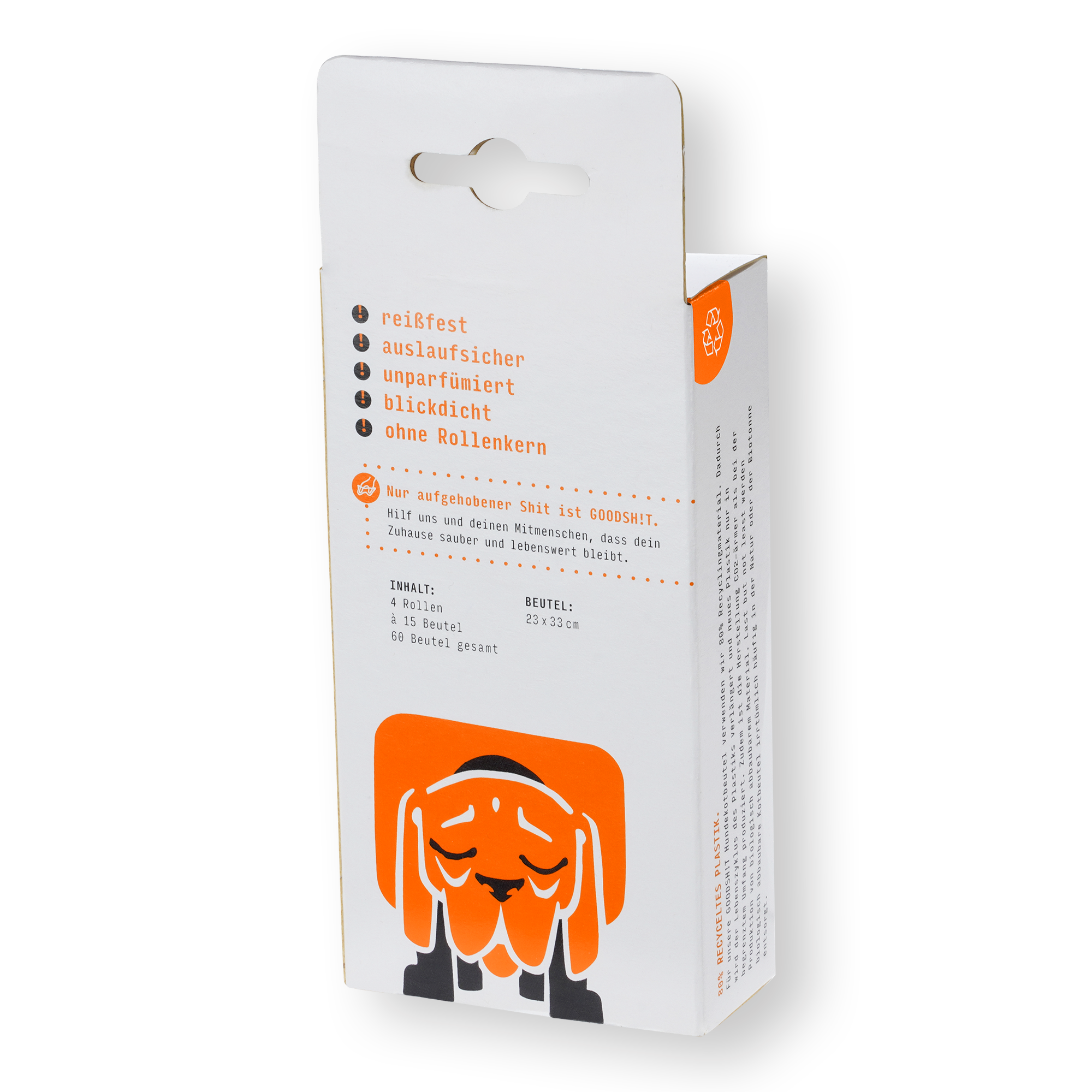 Umweltfreundliche Hundekotbeutel im 4er-Set – stylisch, kompakt & ressourcenschonend verpackt