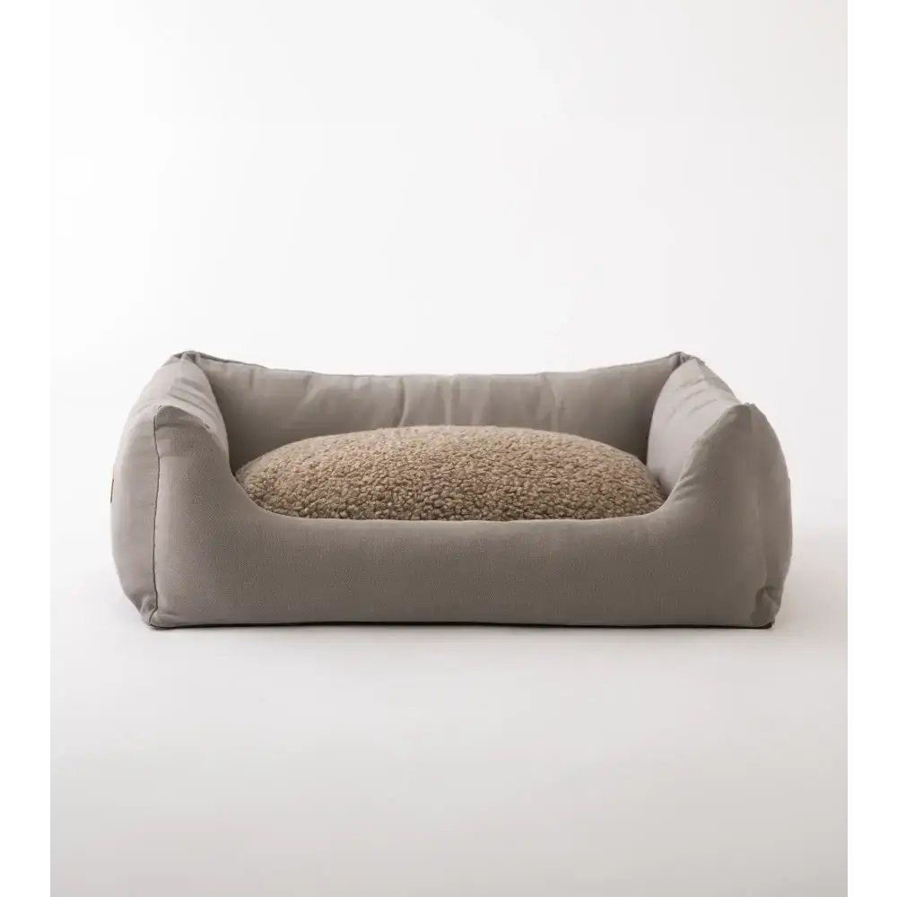 Henri Hundebett Canvas von 2.8 Duepuntootto – stilvolles, robustes Hundebett in Dove Grey mit langlebigem Segeltuchbezug.